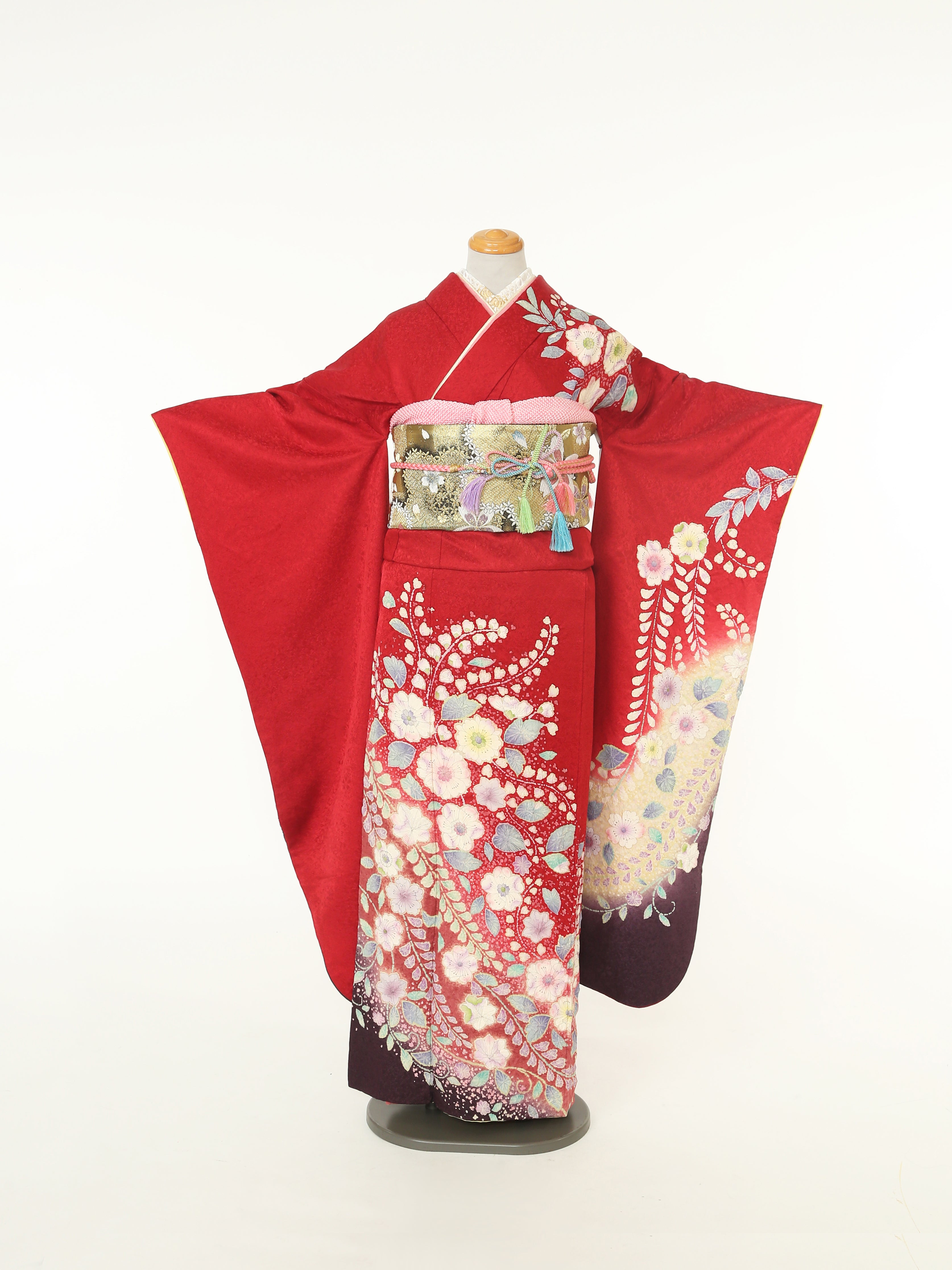 辻が花ピンク長襦袢　2点 ポイント10倍|7/31 10時まで】【中古】 訪問着 長襦袢付き 2点