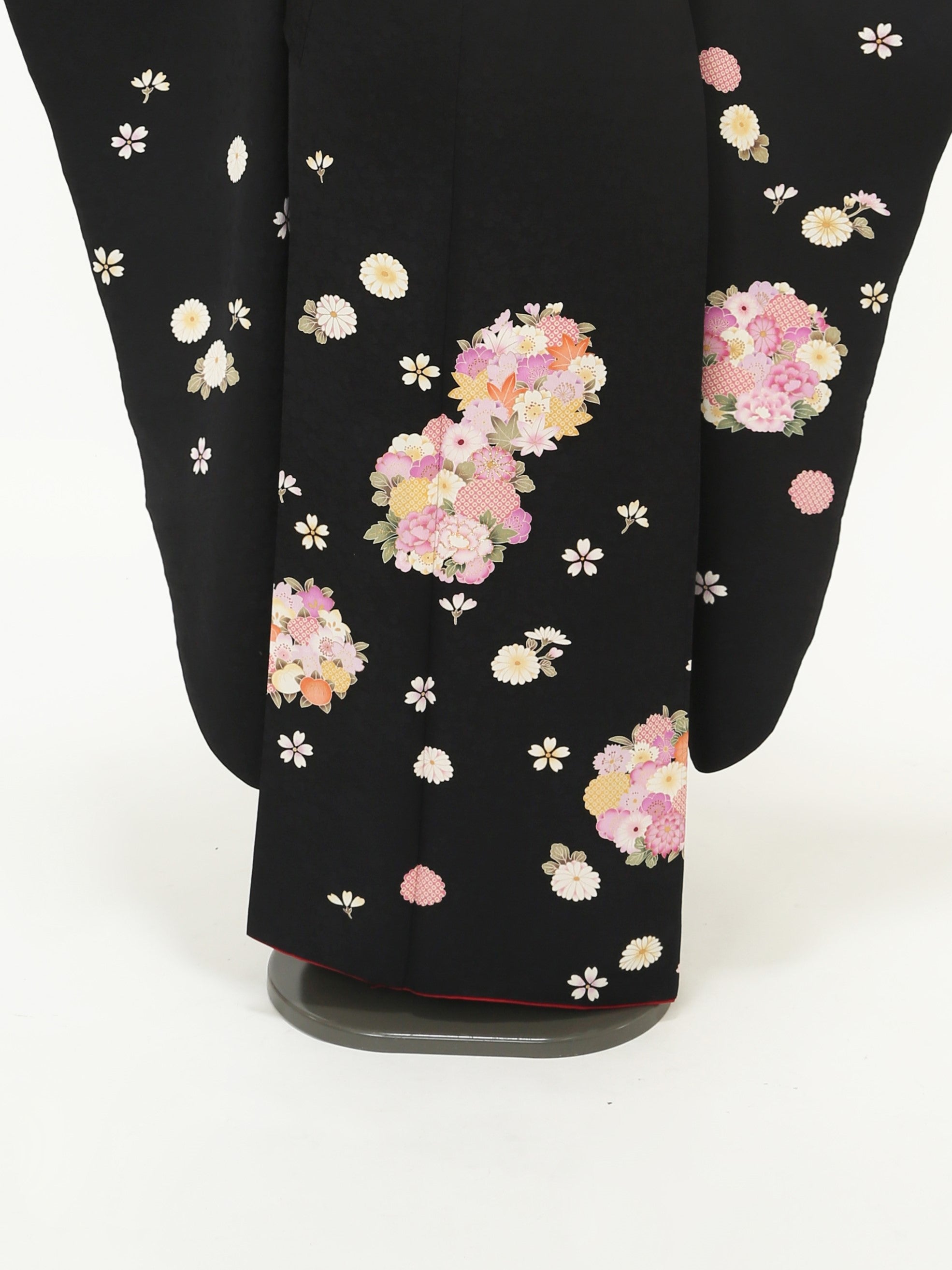 振袖　成人式　黒地に花柄　※10/10追記あり 花いち都屋の振袖 /黒色/エレガント/花柄/ NAT013 | My振袖